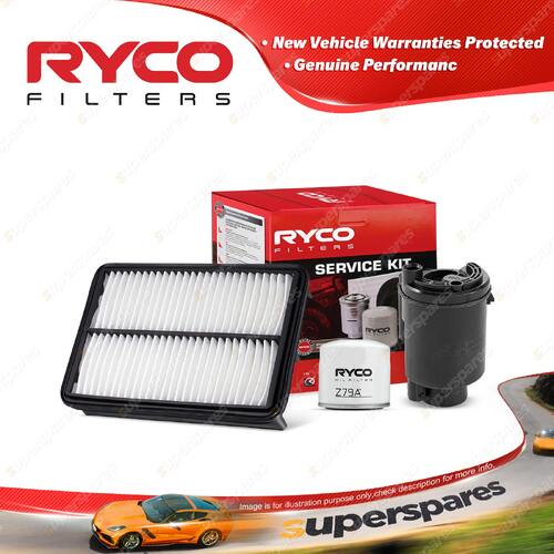 Ryco Oil Air Fuel Filter Service Kit for Kia Sportage KM 04/2005-08/2009