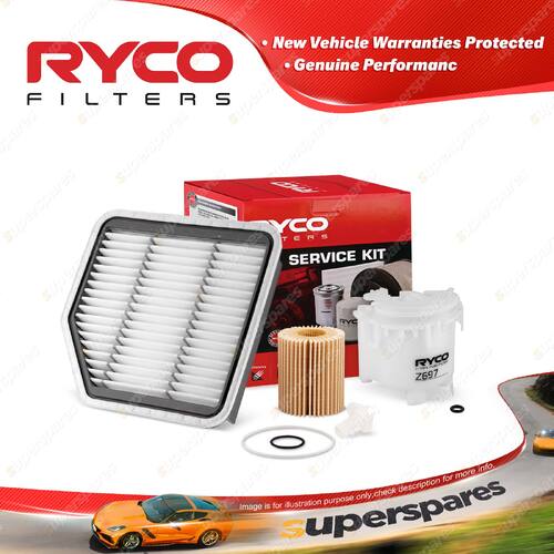 Ryco Oil Air Fuel Filter Service Kit for Lexus Gs350 GRS191R 08/2005-2011