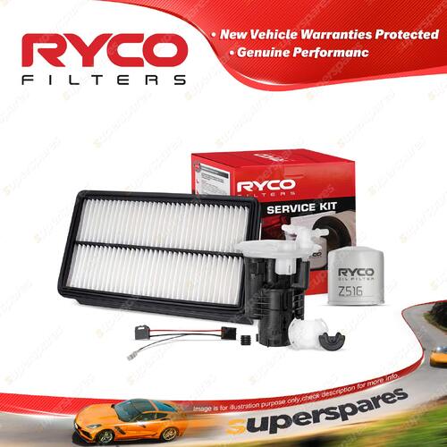 Ryco Oil Air Fuel Filter Service Kit for Mazda Mpv LW 08/1999-2002