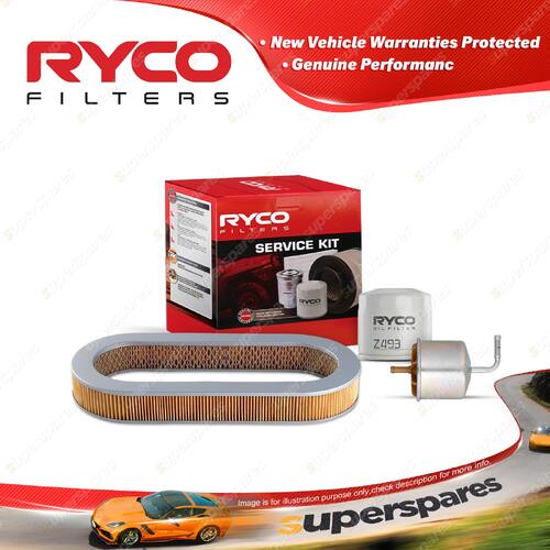 Ryco Oil Air Fuel Filter Service Kit for Subaru Gl AK5 09/1988-06/1990