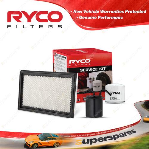 Ryco Oil Air Fuel Filter Service Kit for Subaru Svx Coupe CXW 03/1992-04/1997