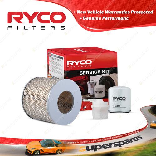 Ryco Oil Air Fuel Filter Service Kit for Toyota 4 Runner RN130 1993-06/1996