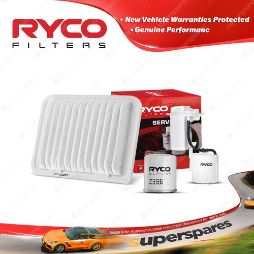 Ryco Oil Air Fuel Filter Service Kit for Toyota Corolla ZRE152R 05/2007-01/2009