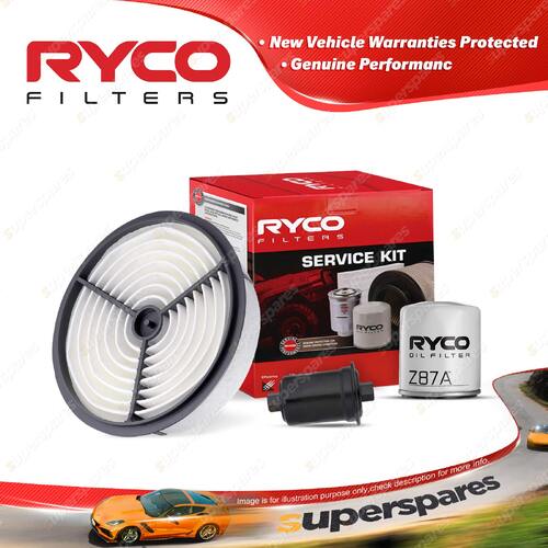 Ryco Oil Air Fuel Filter Service Kit for Toyota Hilux VZN130 08/1990-11/1995