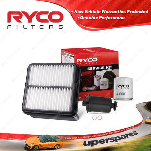 Ryco Oil Air Fuel Filter Service Kit for Toyota Paseo EL44R 07/1991-1996