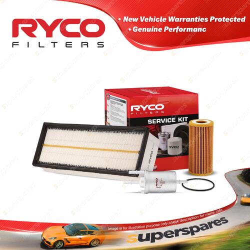 Ryco Oil Air Fuel Filter Service Kit for Volkswagen Jetta 1B 155TSi 02/2015-On