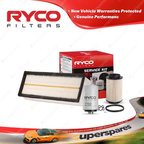 Ryco Oil Air Fuel Filter Service Kit for Volkswagen Jetta 1K 01/2011-On