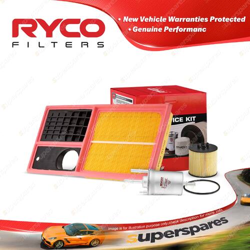 Ryco Oil Air Fuel Filter Service Kit for Volkswagen Polo 9N BTS 07/2006-04/2010