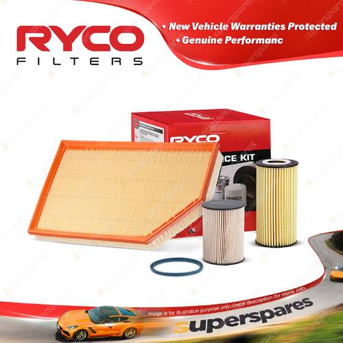 Ryco Oil Air Fuel Filter Service Kit for Volvo S80 AS71 D5 01/2007-On