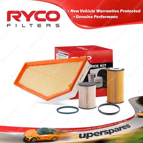 Ryco Oil Air Fuel Filter Service Kit for Volvo V40 V40 D5204TX 02/2013-On