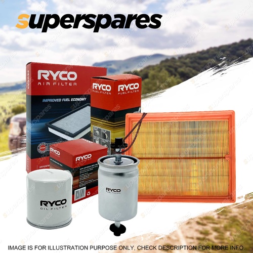 Ryco Oil Air Fuel Filter Service Kit for Holden Rodeo RA 4cyl 3L Turbo Diesel