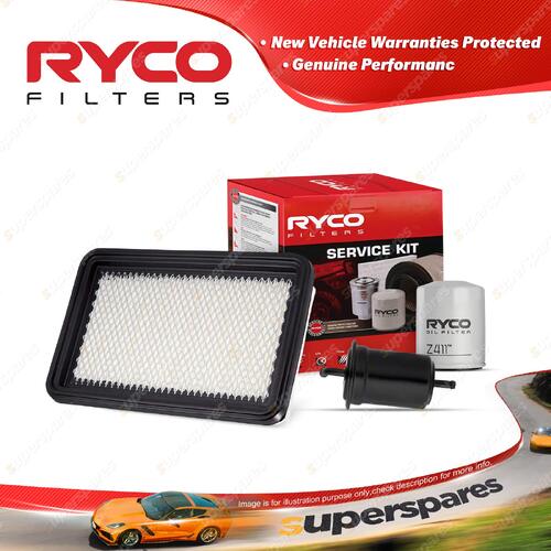 Ryco Oil Air Fuel Filter Service Kit for Mazda Mx-6 626 GE V6 2.5L Petrol