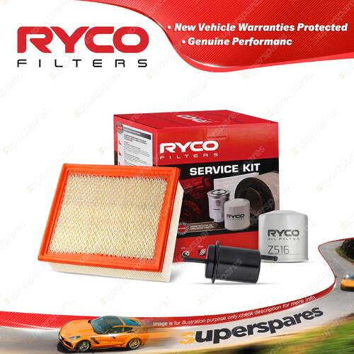 Ryco Oil Air Fuel Filter Service Kit for Mazda B4000 Bravo V6 4L Petrol