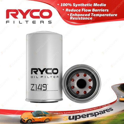 Ryco Oil Filter for Land Rover 110 3.5L Diesel 4Cyl 01/1982-12/1993