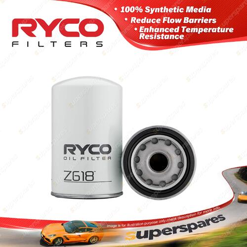 Ryco Oil Filter for Isuzu E Series ESR12 ETR13 EXR12 Diesel 6Cyl 6.5L