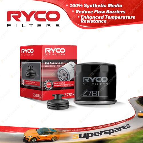 Ryco Oil Filter for Citroen C4 Grand Picasso II DA_ DE_ 2.0 BlueHDi 150 4Cyl