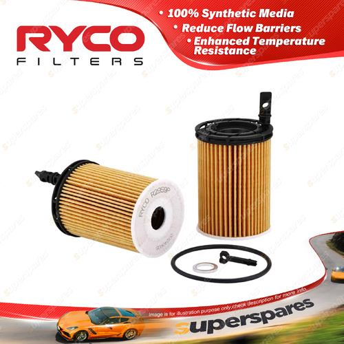 Ryco Oil Filter for Genesis GV70 G80 GV80 2.5L G4KR 2020-On Height 118mm