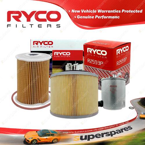 Ryco 4WD Filter Service Kit for Nissan Patrol GU ZD30D 09/07-on Fire Guardian