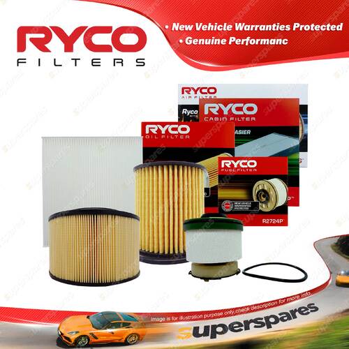 Ryco 4WD Filter Service Kit for Mazda BT-50 UPOY TD Fire Guardian Air Filter