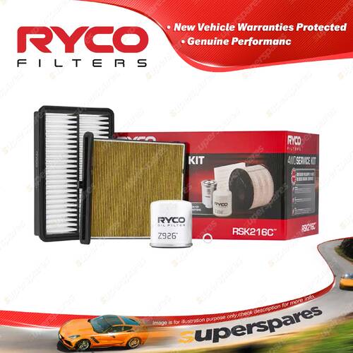 Ryco 4WD Filter Service Kit for Mazda CX-5 KF series PY I4 PY-VPTS 03/2017-on