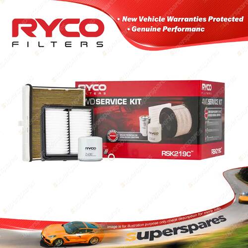 Ryco 4WD Filter Service Kit for Mazda CX-3 DK Series Petrol PE-VPS 03/2015-on