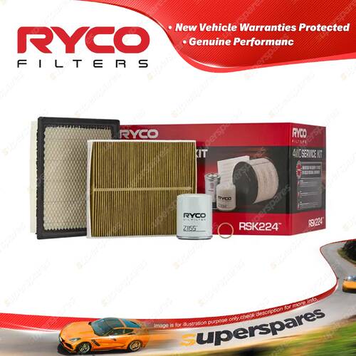 Ryco 4WD Filter Service Kit for Subaru Crosstrek GU Impreza GU G15 FB20D 2023-on