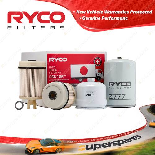 Ryco Filter Service Kit for Hino 300 XZU7 N04CU Engine 07/2014-06/2020