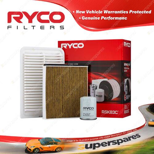 Ryco Filter Service Kit for Toyota Camry ACV40R 2.4L 2AZ-FE 01/2006-01/2012