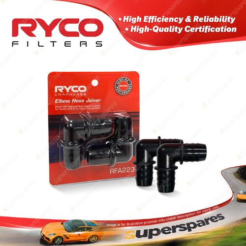 2 x Ryco Elbow Hose Joiner Suitable for PCV Hoses with ID of 19mm - RFA223