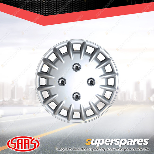 SAAS Tracer 12 inch Silver Wheel Cover Set of 4 - Hub Caps Trim Universal