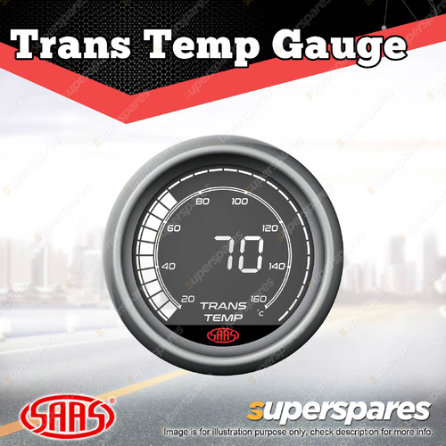 SAAS Transmission Temp Gauge OD 52mm Muscle Digital Series 10 Color LED