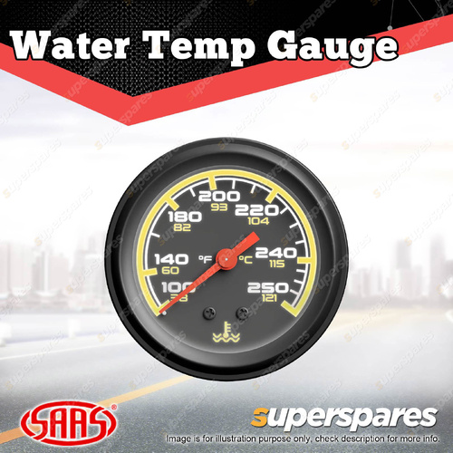 SAAS Water Temp Mechanical Gauge with the Hardware Dual Scale 12V