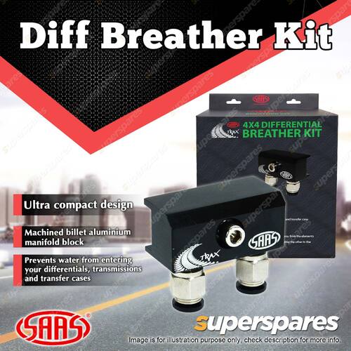 SAAS Diff Breather Kit 2 Port for Toyota Land Cruiser Hilux RAV 4 4 Runner 4WD