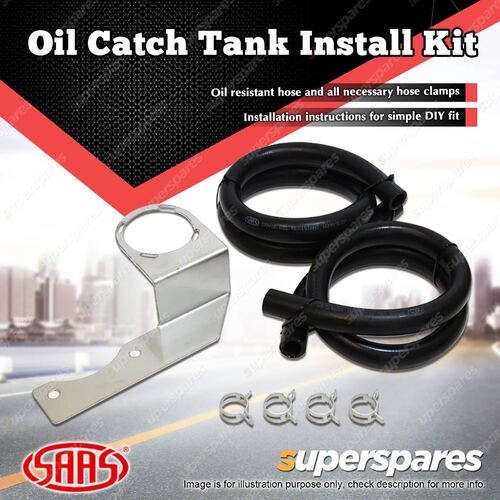 SAAS Oil Catch Tank Install Kit for Toyota Landcruiser 200 Series V8 4.5L 2007