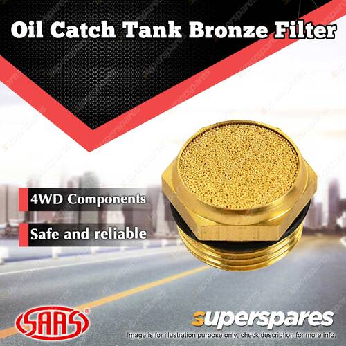 SAAS Oil Catch Tank Bronze Filter 40 Microns Premium Quality Brand New