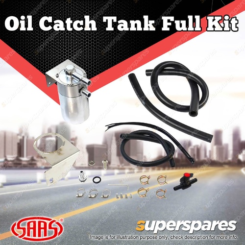 SAAS Oil Catch Tank Full Kit Billet Can for Toyota Landcruiser 75 Series 1HZ