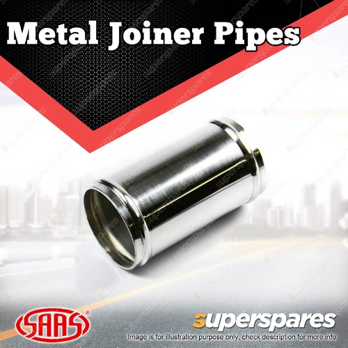 SAAS Metal Joiner Pipe Straight Aluminium Polished 63mm ID x 100mm Universal