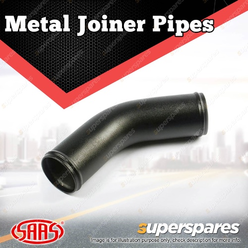 SAAS Metal Joiner Pipe 45 Degree Elbow Aluminium Black Powder Coat 76mm ID