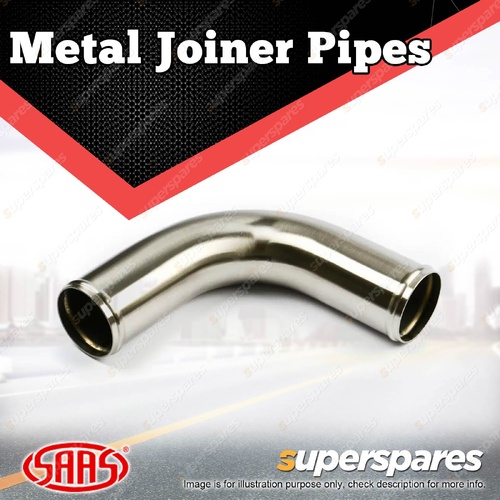 SAAS Metal Joiner Pipe 90 Degree Elbow Stainless Steel Brushed finish 76mm ID