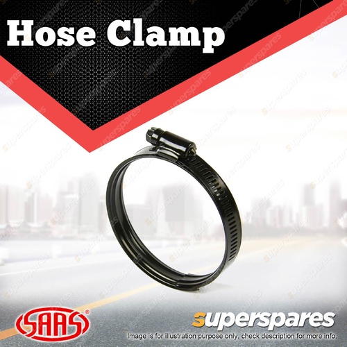 SAAS Higher Pressure Hose Clamp - Dual Bead Black Stainless Steel 57mm