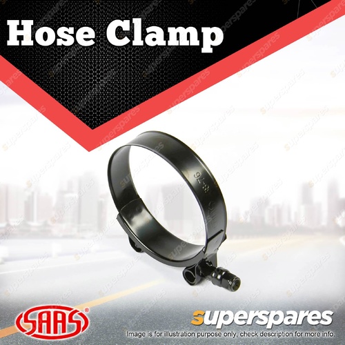 SAAS Hose Clamp T-Bolt Stainless Steel Black Electrophoretic 64mm