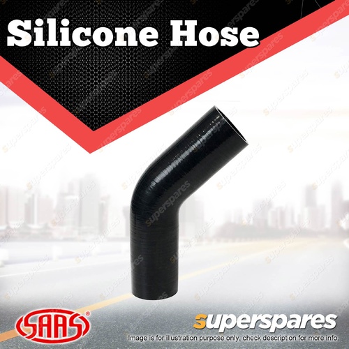 SAAS 45 Deg Elbow Silicone Hose - 57 x 57mm Black Colour Multi Ply Construction