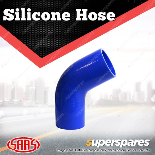 SAAS 67 Deg Elbow Silicone Hose - 76 x 76mm Blue Colour Multi Ply Construction