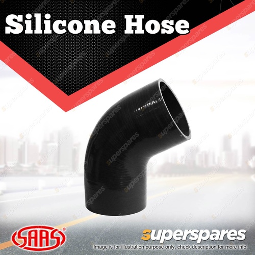 SAAS 67 Deg Elbow Silicone Hose - 102 x 102mm Black Multi Ply Construction