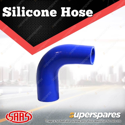 SAAS Silicone Hose 90 Deg Reducer 38 x 51mm Blue Colour Multi Ply Construction