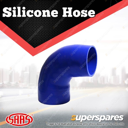 SAAS Silicone Hose 90 Deg Reducer 95 x 102mm Blue Colour Multi Ply Construction