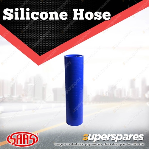 SAAS Straight Silicone Hose - 63 x 63 x 254mm Blue Colour Multi Ply Construction