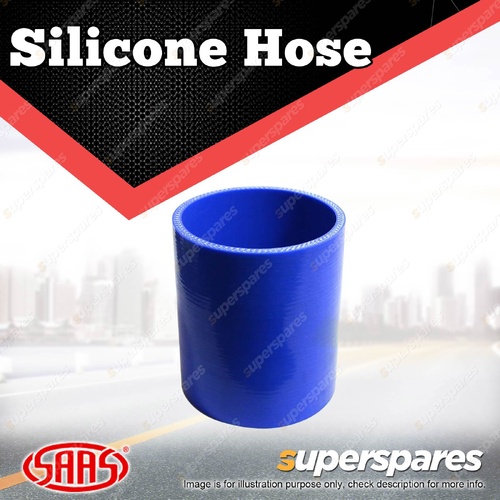 SAAS Straight Silicone Hose - 102 x 102 x 127mm Blue Multi Ply Construction