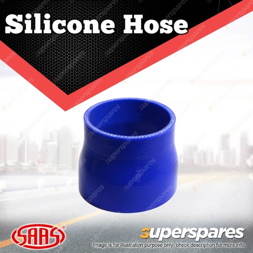 SAAS Silicone Hose Straight Reducer 82 x 89 x 76mm Blue Multi Ply Construction