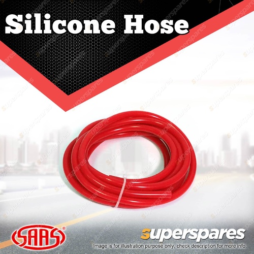 SAAS Silicone Vacuum Hose - 3mm x 3 metre Red Red Colour Superior Alternative